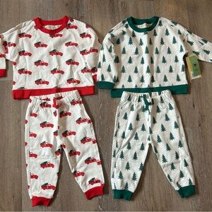 Toddler Holiday 2 Piece Sets by Monica + Andy Organic Cotton- Bundle